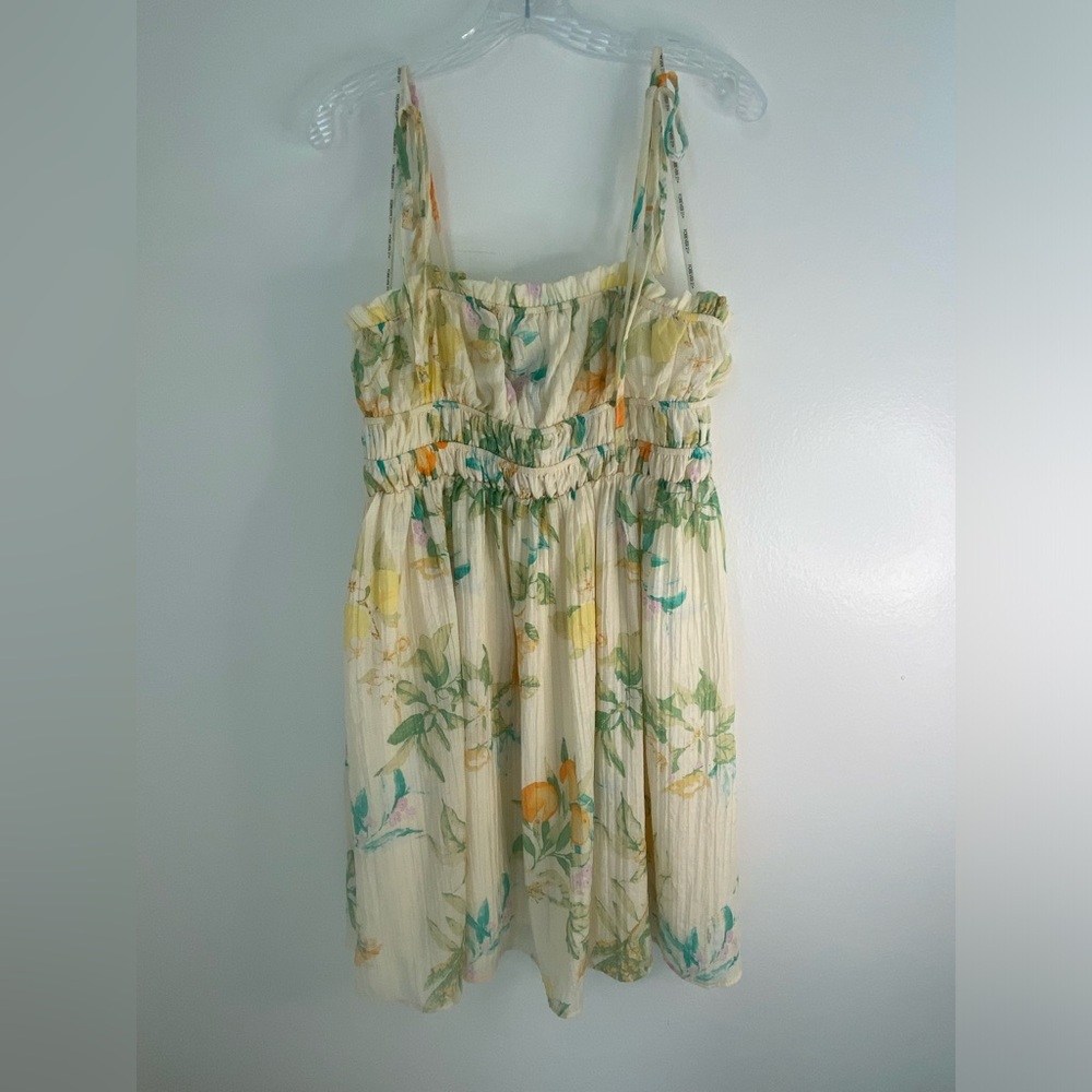 Forever 21 Cute Spring/Summer Citrus Light Yellow Dress Women Size Ox